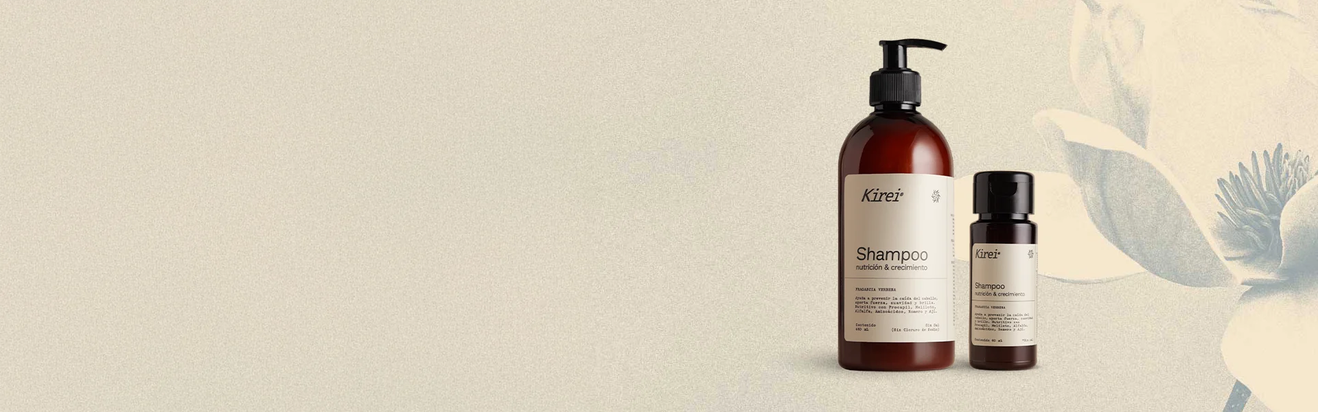 Shampoo Kirei, <br>en casa y donde vayas